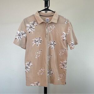 Zara Men’s Collared Cotton Poly Casual Shirt